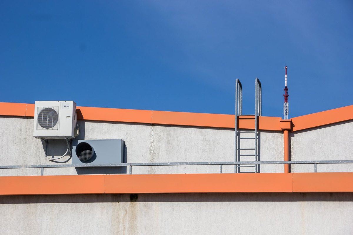 Outdoor HVAC unit in Anchorage