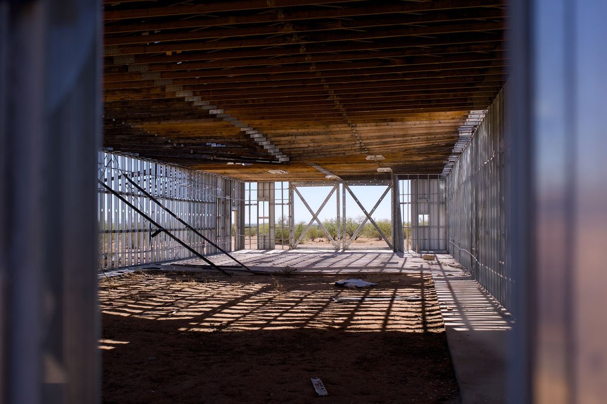 Wood and metal framing during construction