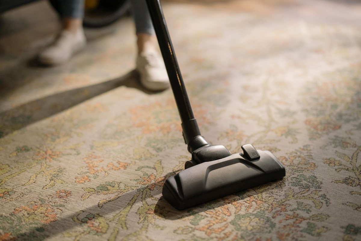 Cleaning a patterned carpet in a Anchorage, AK home