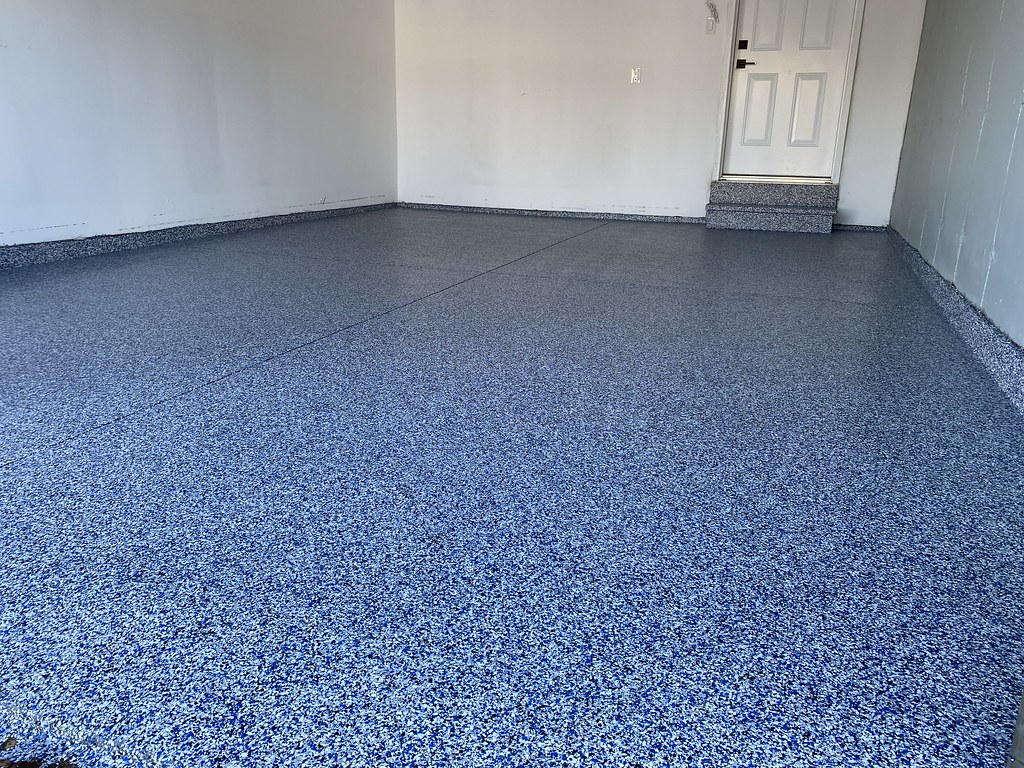 Sealed, easy-to-clean epoxy garage floor in Anchorage
