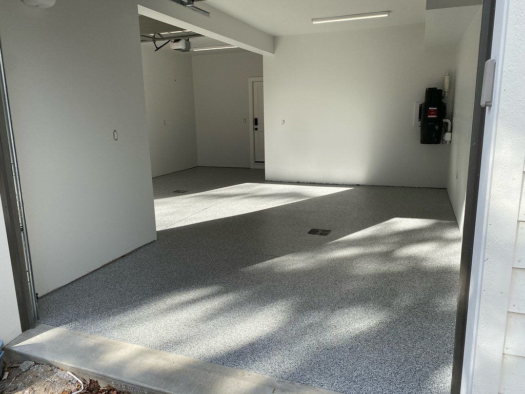 Polyaspartic garage floor coating in Anchorage, AK