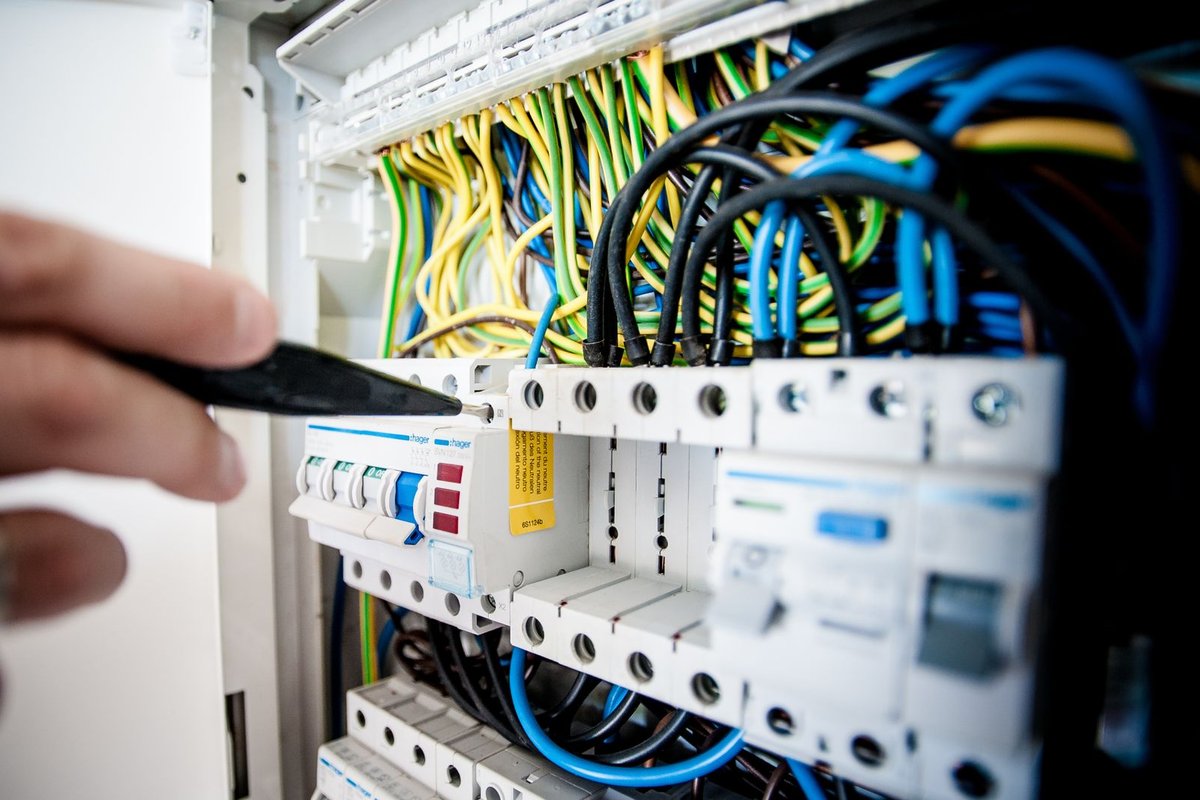 Electrical panel and wiring prepared for an EV charger circuit