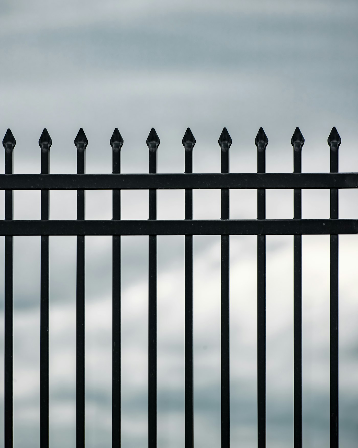 Black ornamental aluminum fence installed in Anchorage, AK