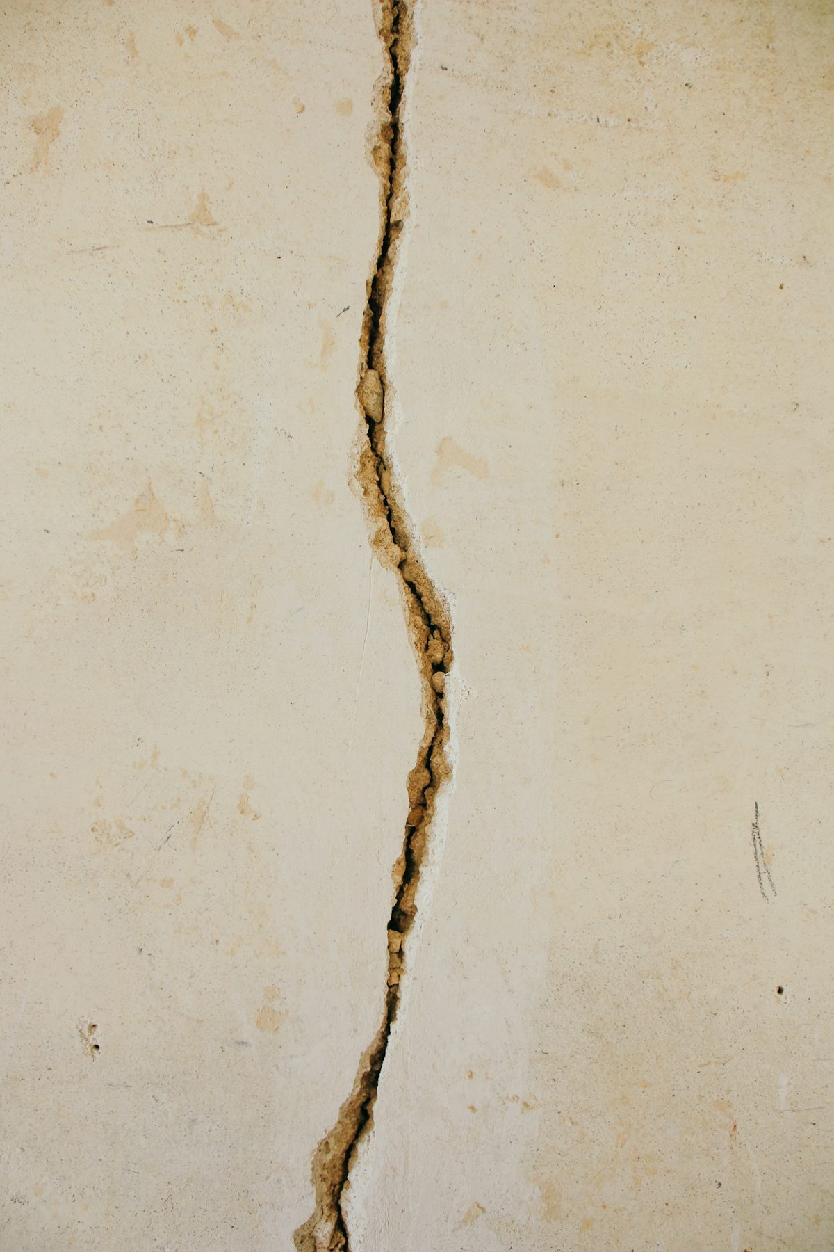 Crack in a foundation wall inspected in Anchorage, AK