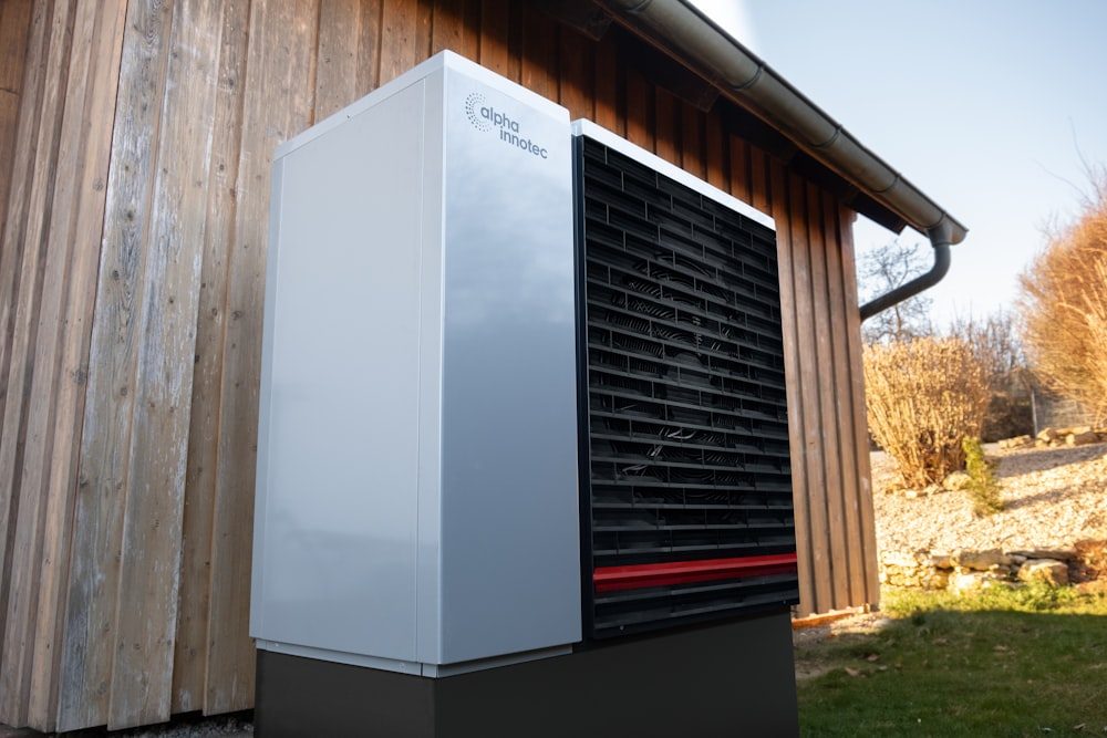 New central air conditioner condenser installed at a Anchorage, AK home