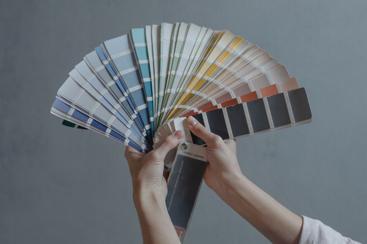 Paint color samples and swatches for a Anchorage home