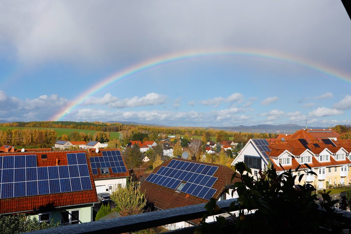Residential rooftop solar panels installed in Anchorage, AK