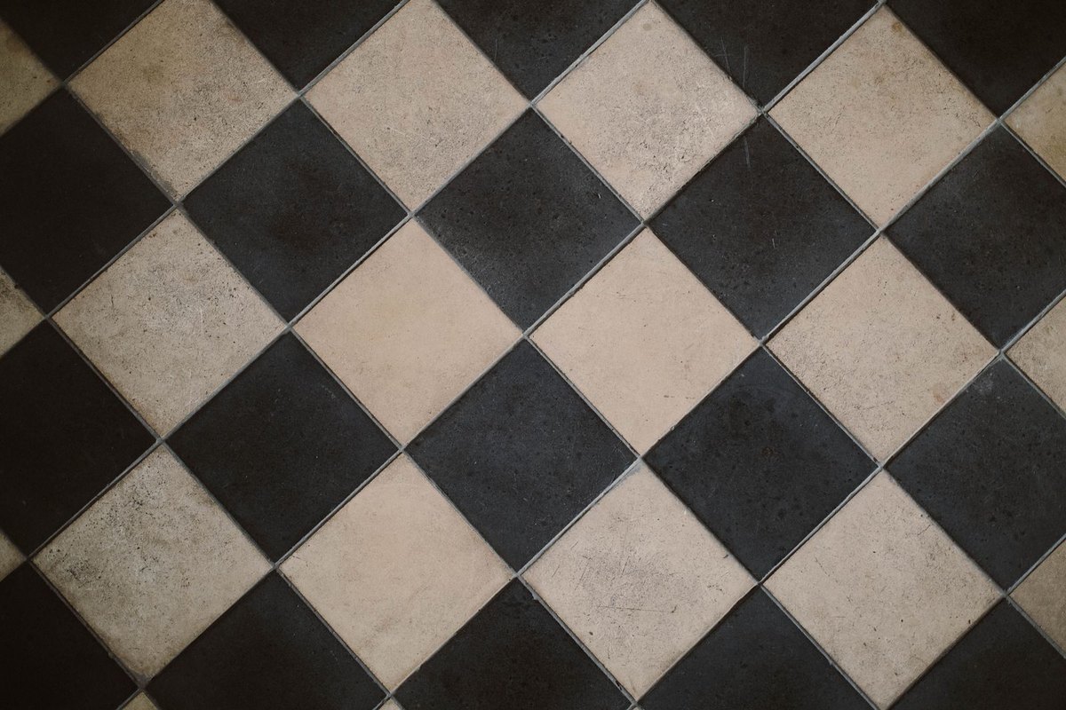 Newly installed tile floor in a Anchorage, AK home