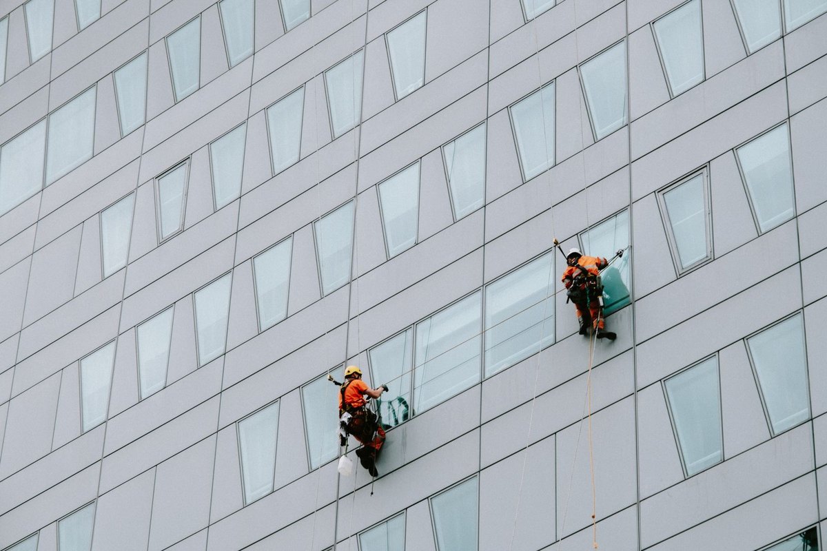 Clean commercial storefront windows in Anchorage, AK