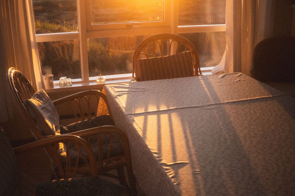 Sunlight coming through a home window
